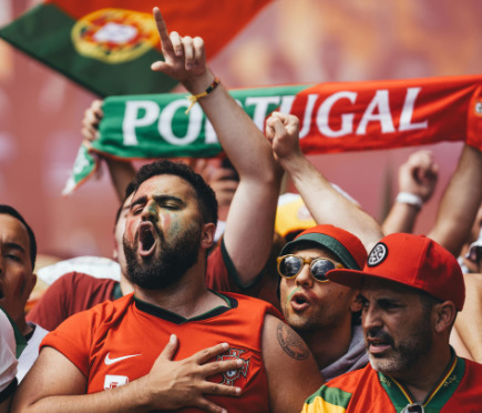 „Viva Portugal!“ – Jak se portugalské fanoušky pozná na první pohled